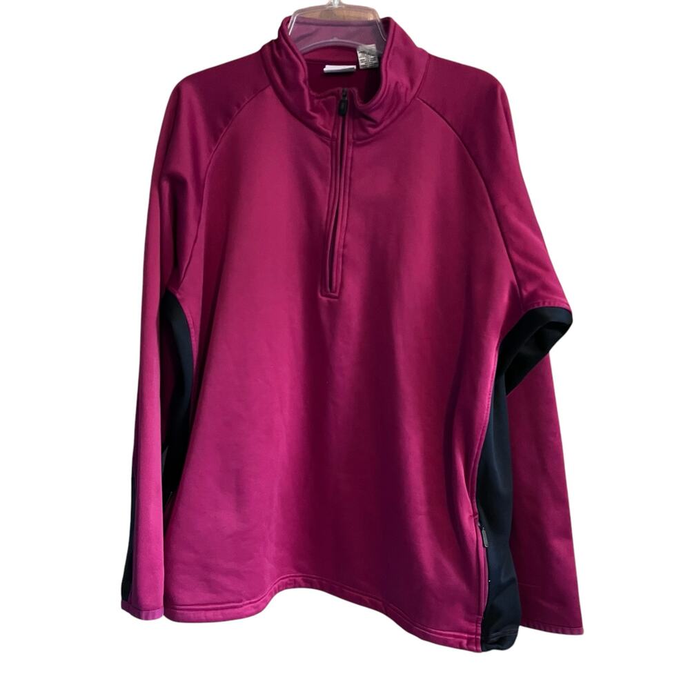 Slazenger Mens Golf Sweatshirt XL Stand Up Collar Quarter Zip Pullover